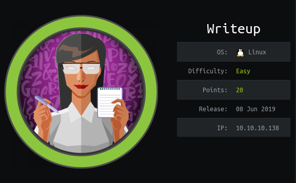 HackTheBox - WriteUp thumbnail