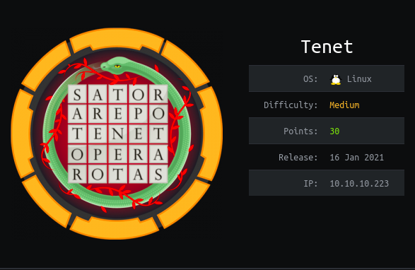 HackTheBox - Tenet thumbnail