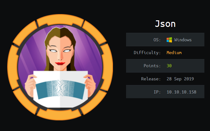 HackTheBox - Json thumbnail