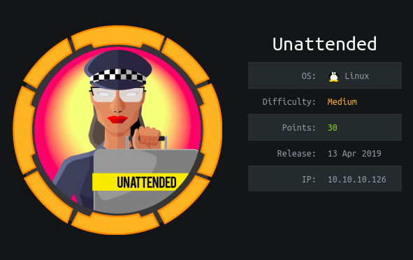 HackTheBox - Unattended thumbnail