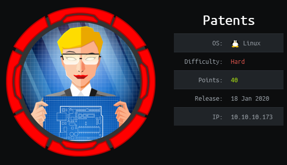 HackTheBox - Patents thumbnail