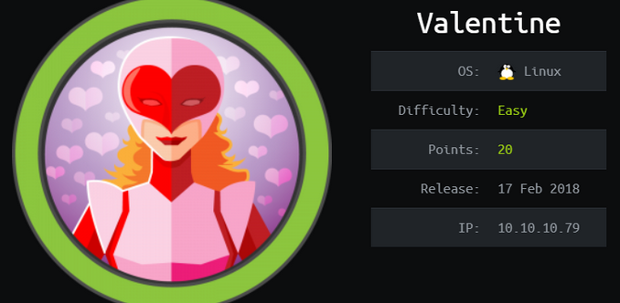 HackTheBox - Valentine thumbnail