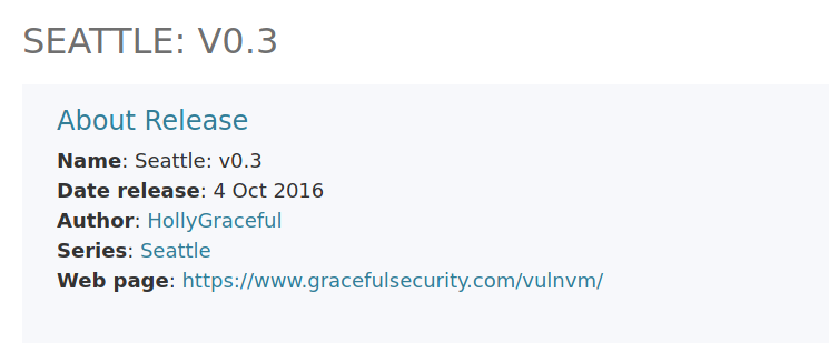 VulnHub - Seattle 0.3 thumbnail