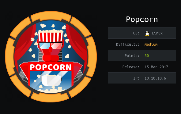 HackTheBox - Popcorn thumbnail